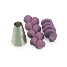 Spuitmond rond 17mm RVS