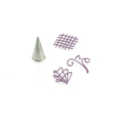 Spuitmond rond 1mm RVS